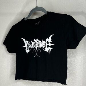 A Lost Cause crop top in black medium